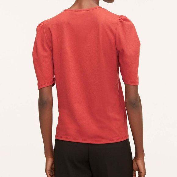 Rebecca Taylor | Red Puff-Sleeve Tee - Picture 4 of 4
